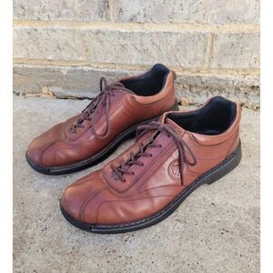 Ecco Neoflexor Mens Brown Leather Casual Oxford Shoes Sz 43 EU - 9.5 / 10 US